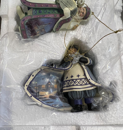 Thomas Kinkade Santa Ornaments, Collections 7, 32, 40, 41