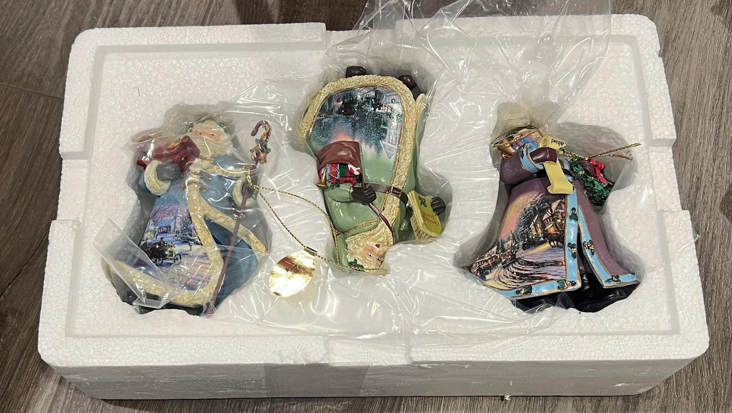 Thomas Kinkade Santa Ornaments, Collections 7, 32, 40, 41