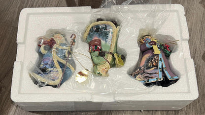 Thomas Kinkade Santa Ornaments, Collections 7, 32, 40, 41