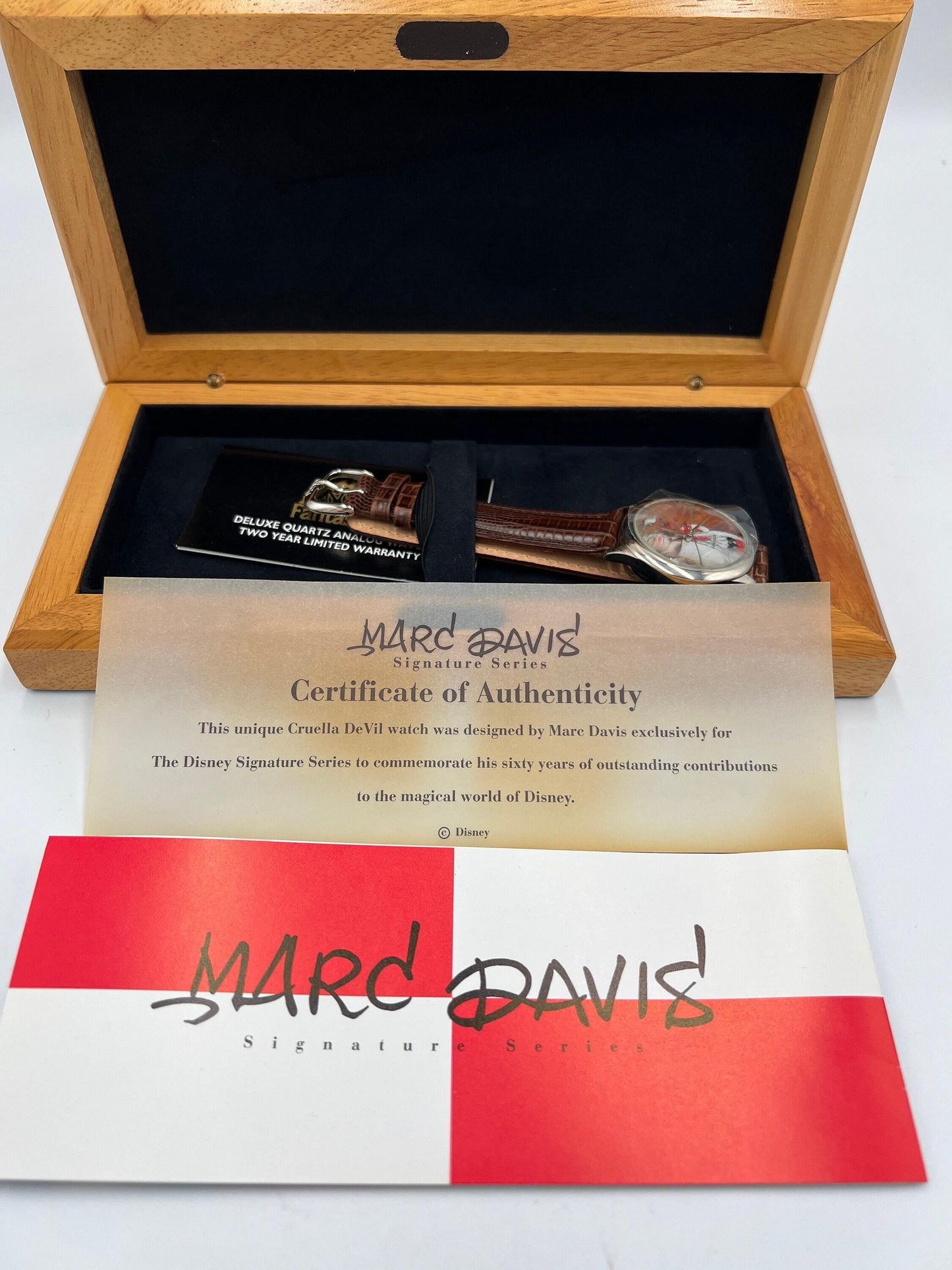 Marc Davis Disney Watch Cruella DeVil Limited Edition