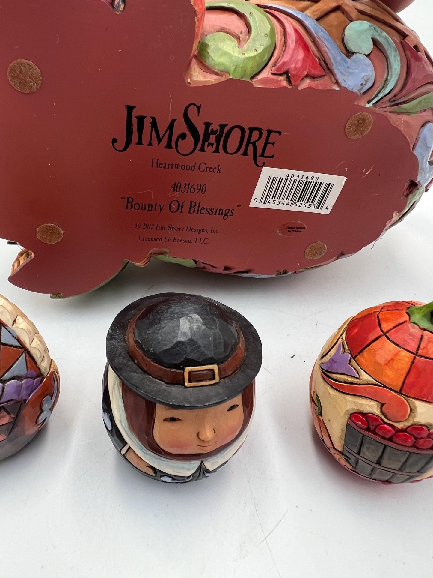 Jim Shore Heartwood Creek Cornucopia Set, Autumn Eggs (5 Pieces)