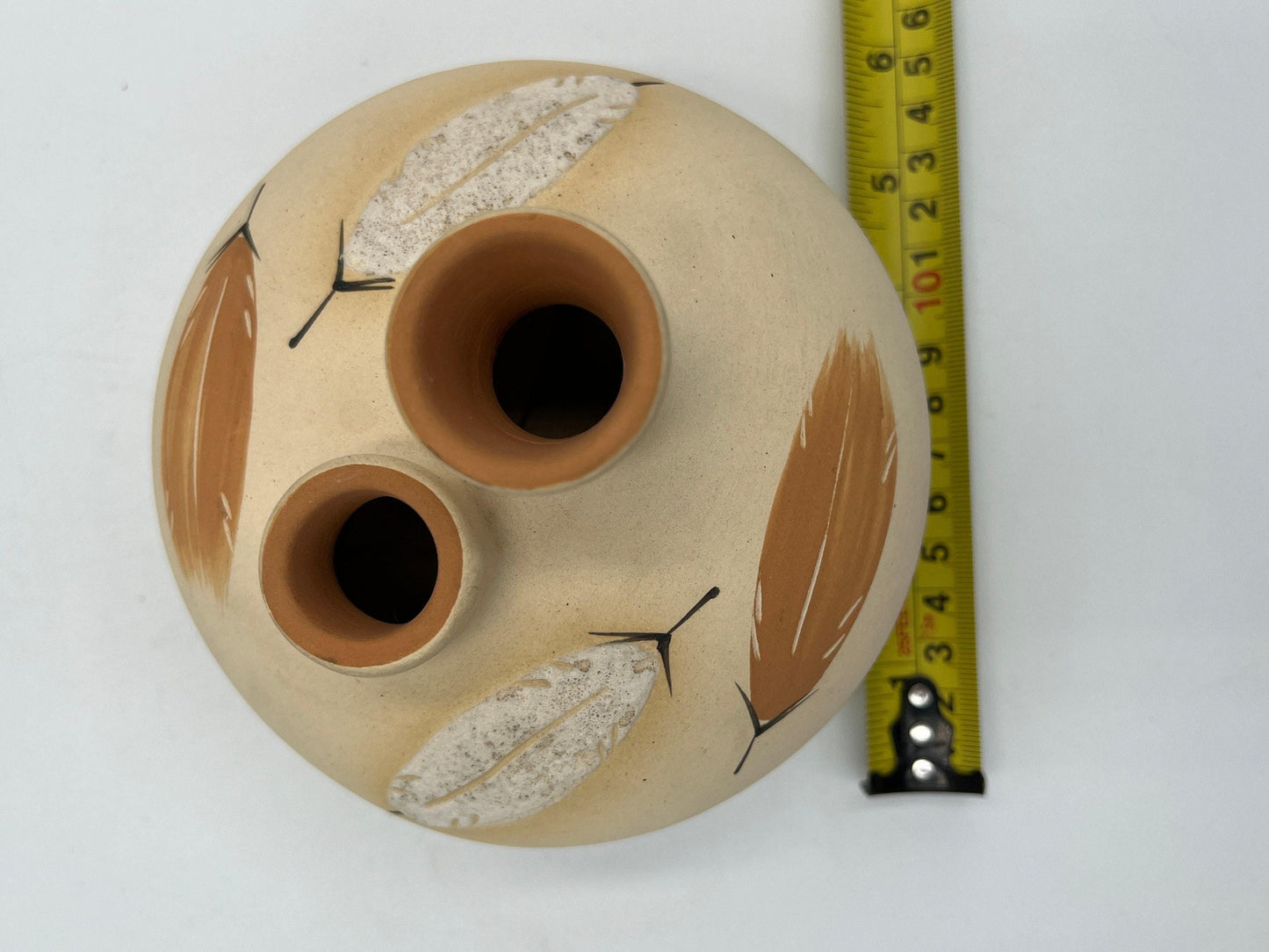 Native American Pottery Vase: Vintage Hand-Painted - Desert Pueblo Style