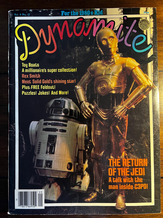 Vintage 1980s Star Wars Dynamite Magazine | Return of the Jedi C3PO R2D2 Cover