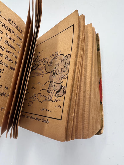 DISNEY Books Mickey Mouse Fragile - Mickey Mouse and The Dude Ranch Bandit 1943 - Mickey and Bobo the Elephant 1935