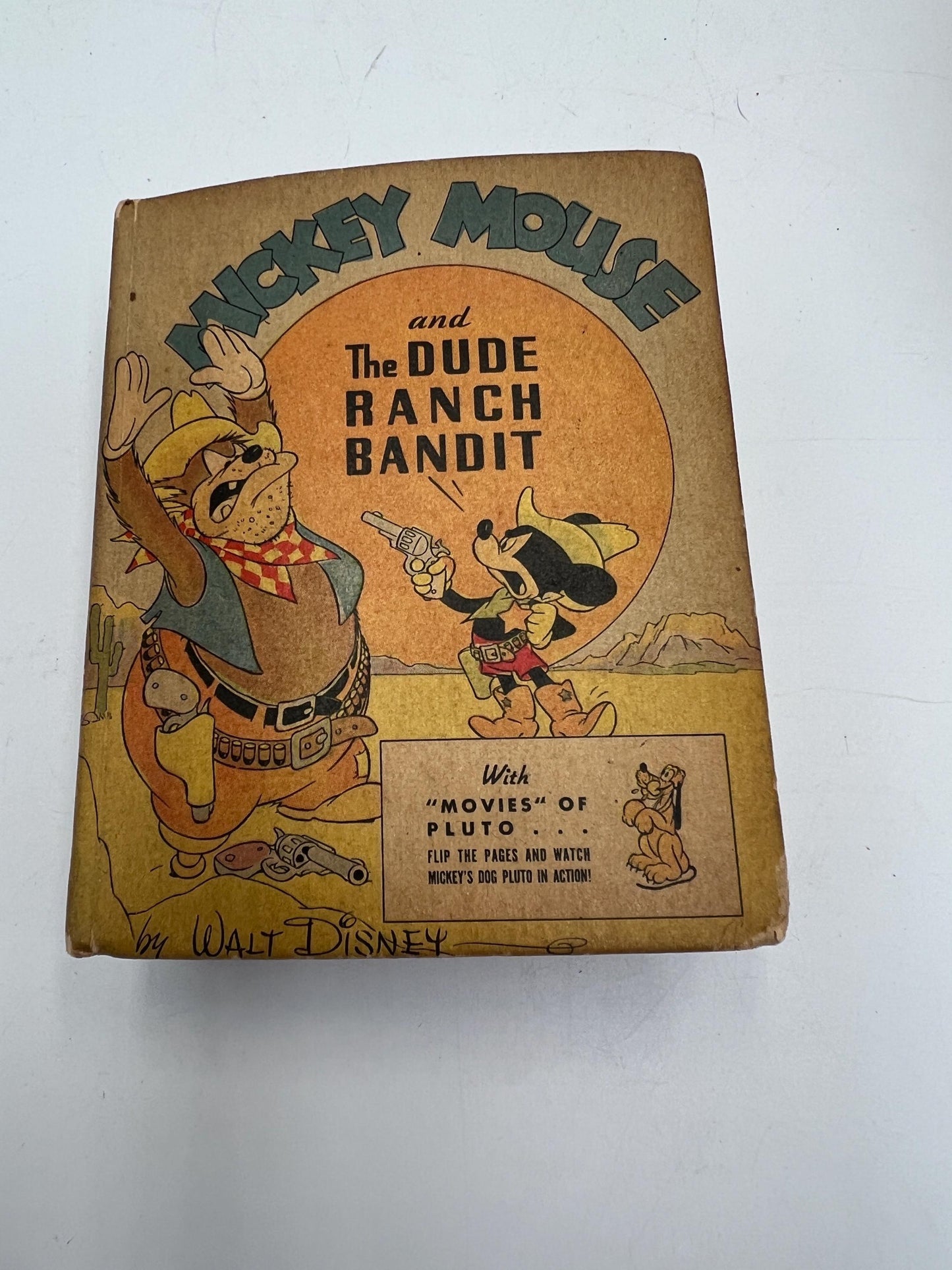DISNEY Books Mickey Mouse Fragile - Mickey Mouse and The Dude Ranch Bandit 1943 - Mickey and Bobo the Elephant 1935