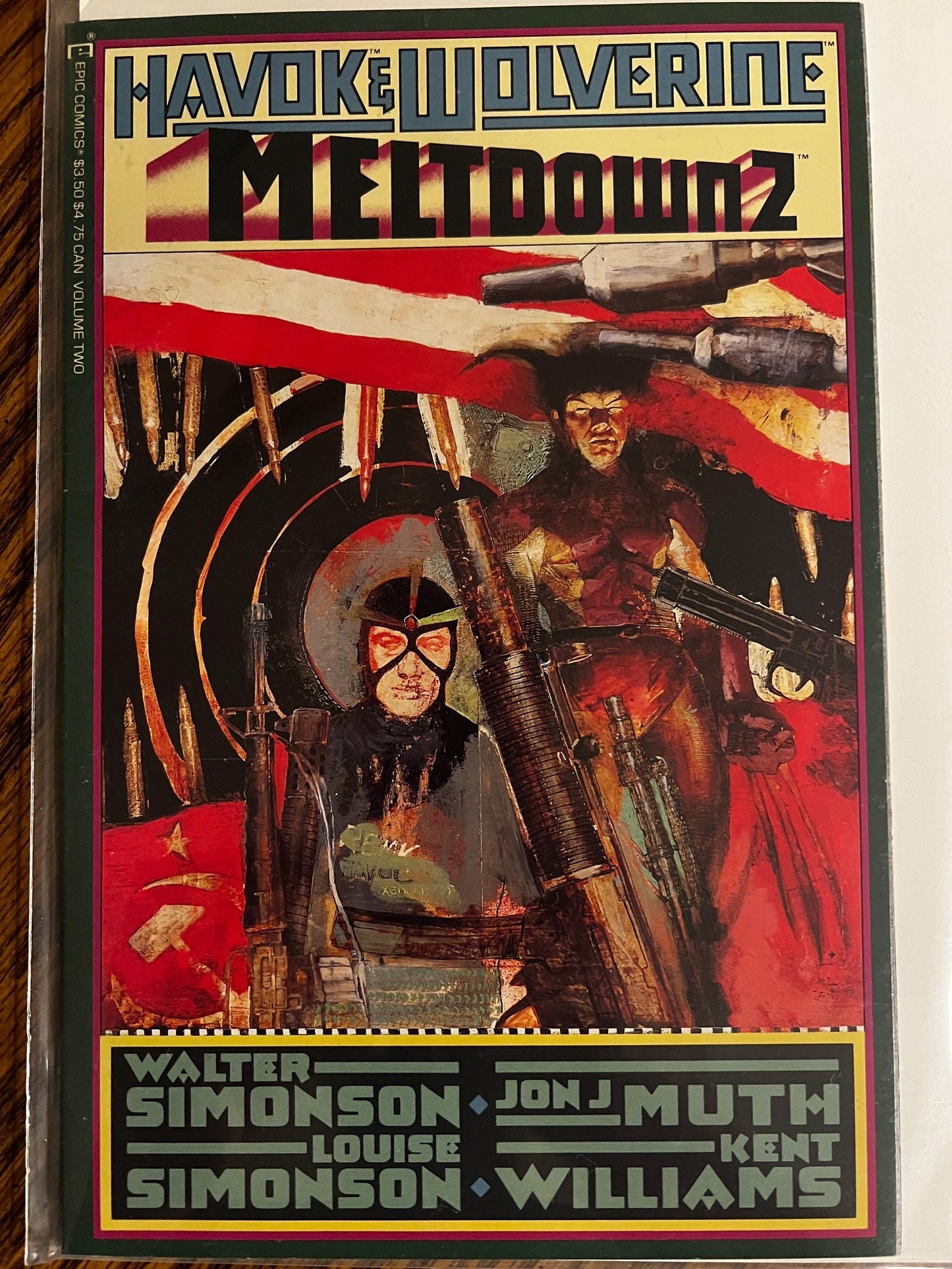 Havok & Wolverine: Meltdown Complete Set (1–4) Epic Comics Prestige Series Painted Art Simonson Muth