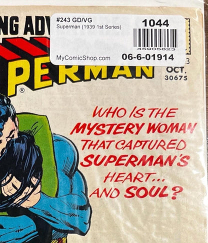 Superman #243 (1971) Bronze Age DC Comic – Classic 70s Issue – Clark Kent Era