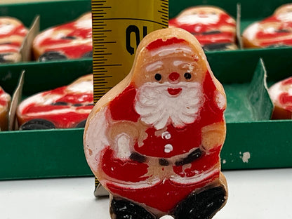 1960s Santa Soap Set - Boxed Hand-Painted Mini Soaps, Mid-Century Decor