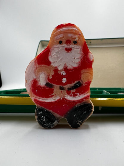 1960s Santa Soap Set - Boxed Hand-Painted Mini Soaps, Mid-Century Decor
