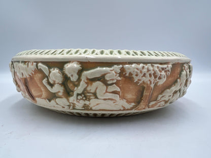 Roseville Donatello Antique Art Pottery Cherub Center Bowls