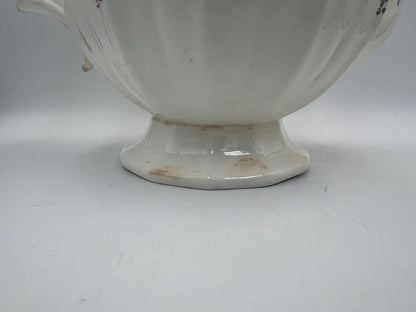 Antique Staffordshire Sprigware teapot, likely from the early 19th century
