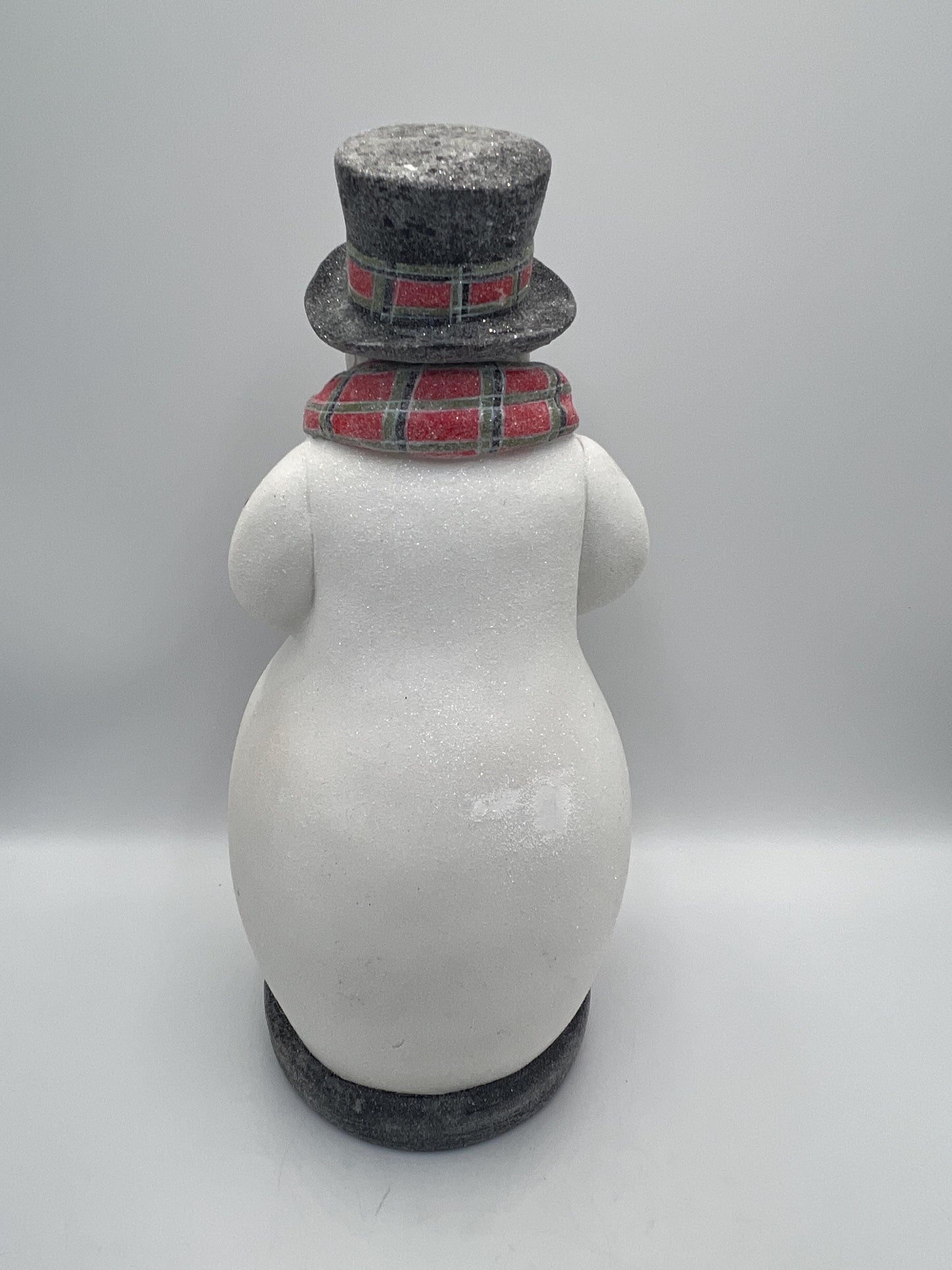 Snowman Christmas Decor: Light-Up Carolers Figurine (Medium Size)