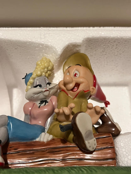 Vintage Looney Tunes Goebel Figurine: Bugs Bunny & Elmer Fudd, Rabbit Season (Original Box)