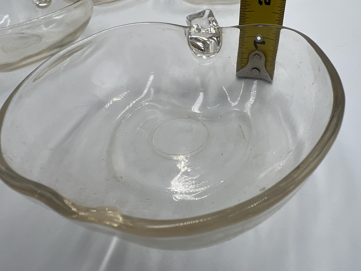 Vintage Hazel Atlas Clear Apple Themed Serving Set