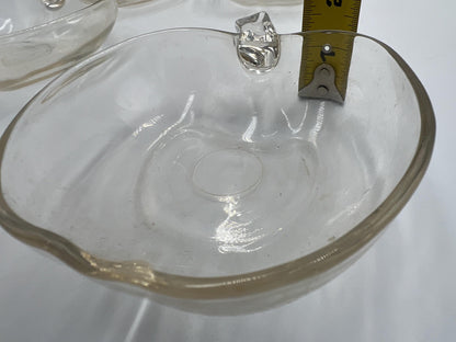 Vintage Hazel Atlas Clear Apple Themed Serving Set