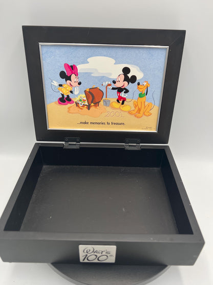 Disney 1928 2001 Walt's 100th Mickey, Minnie and Pluto Keepsake Box Life Little Pleasures
