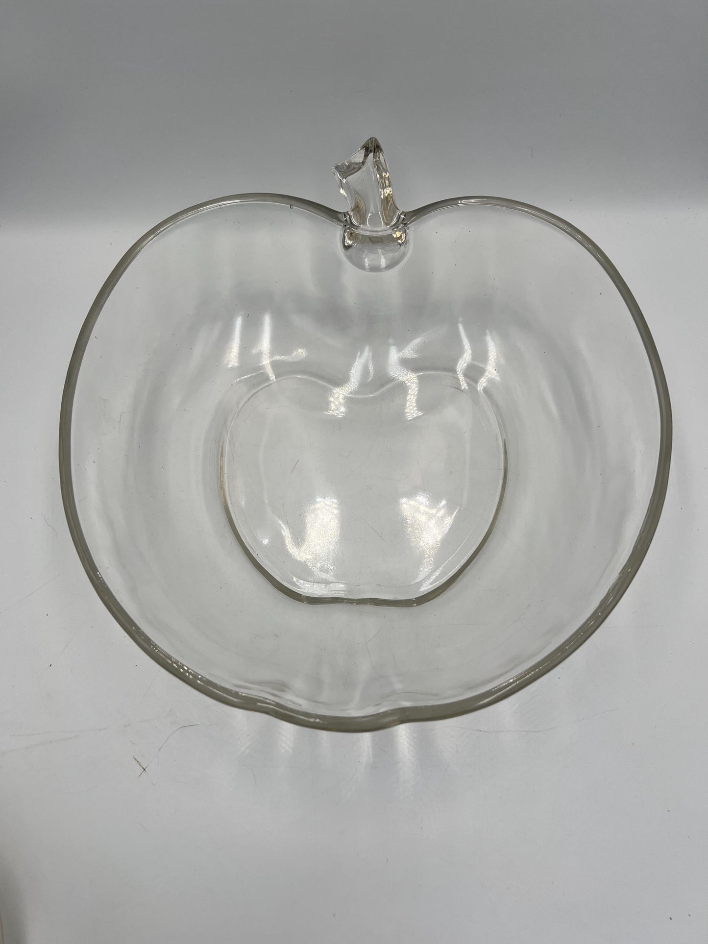 Vintage Hazel Atlas Clear Apple Themed Serving Set