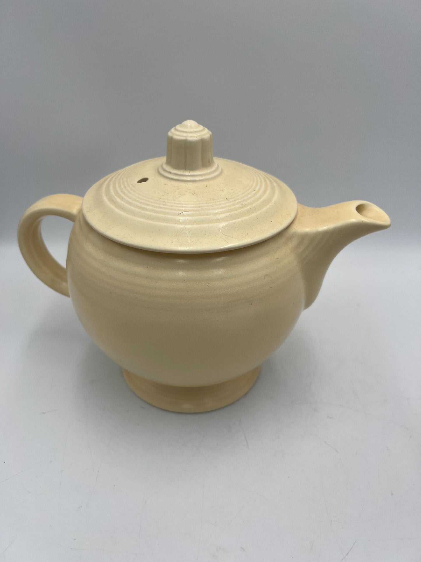 Homer Laughlin Fiesta Ivory Teapot Vintage