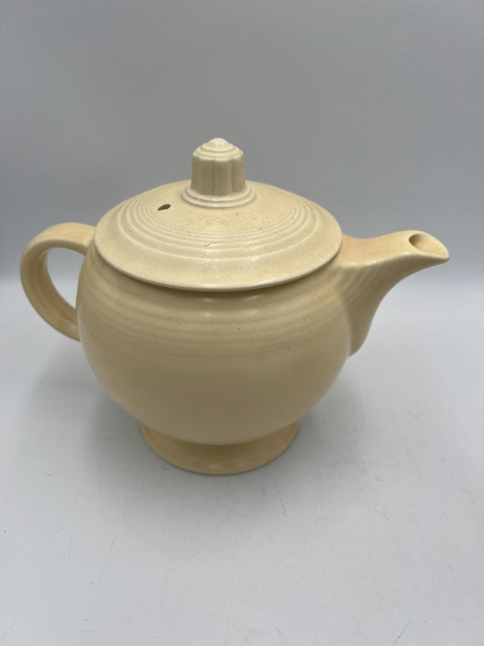Homer Laughlin Fiesta Ivory Teapot Vintage