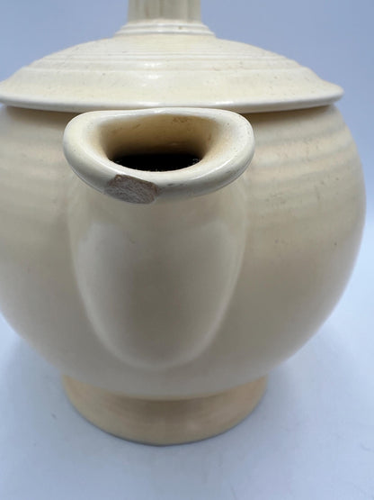 Homer Laughlin Fiesta Ivory Teapot Vintage