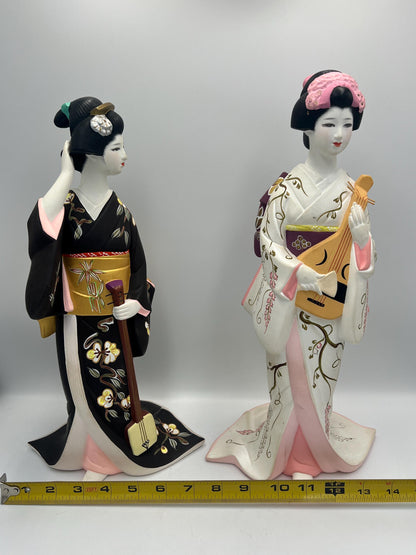 1985 Signed and Numbered Song of the Seasons Hakata Dolls, Summer Maiden and Winter Maiden - Available Individually