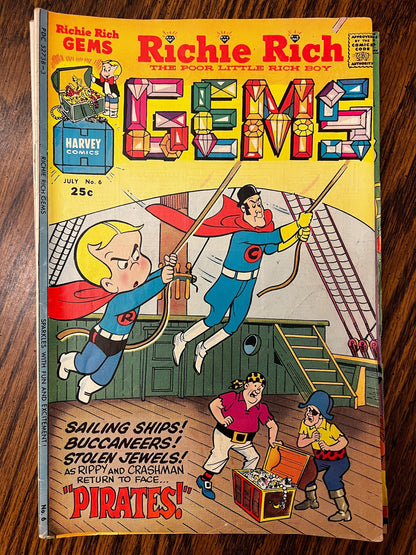 Richie Rich Adventure, Gems & Mystery Lot – Vintage Harvey Comics
