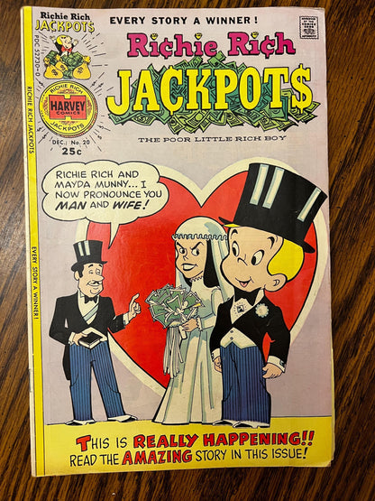 Richie Rich Adventure, Gems & Mystery Lot – Vintage Harvey Comics