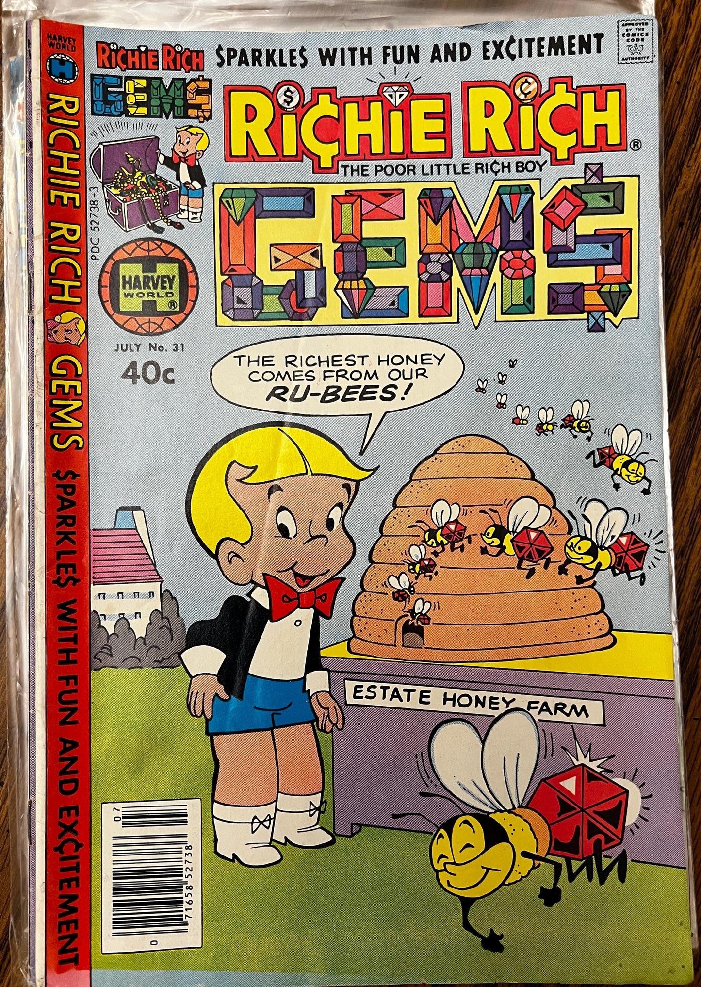 Richie Rich Adventure, Gems & Mystery Lot – Vintage Harvey Comics