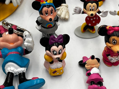 DISNEY Mickey Mouse Miniatures Lot of 20 Assorted Figures and Memorabilia - Minnie Mouse - Goofy - Disney Princess - Chip and Dale