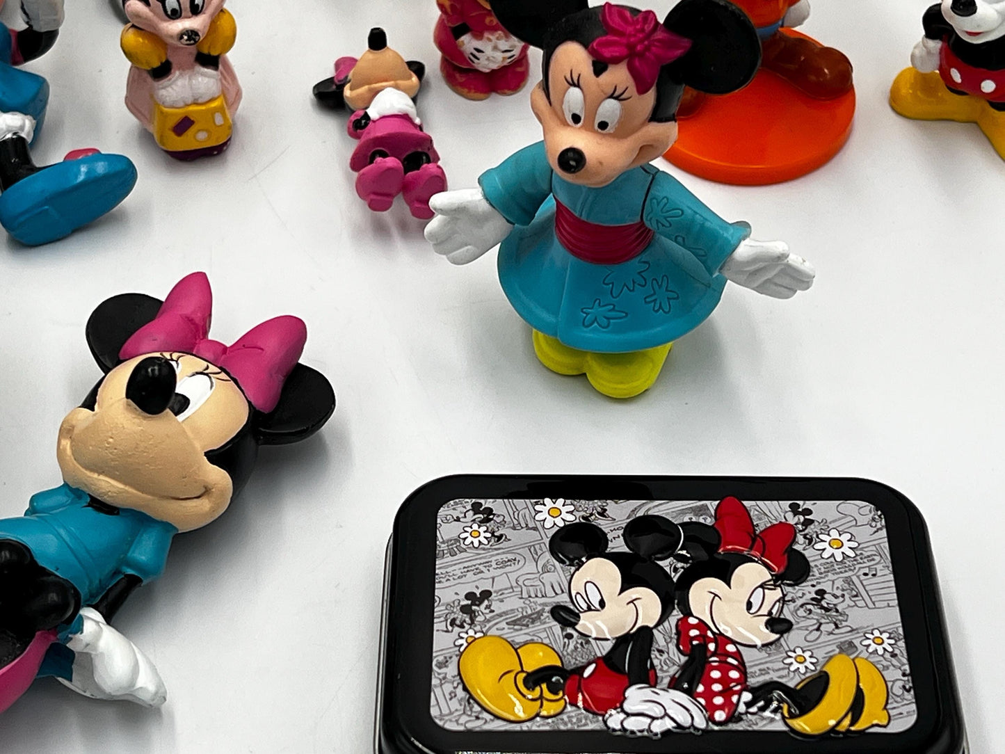 DISNEY Mickey Mouse Miniatures Lot of 20 Assorted Figures and Memorabilia - Minnie Mouse - Goofy - Disney Princess - Chip and Dale