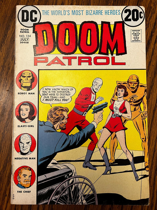Doom Patrol #124 Comic: Silver Age Key Issue - Final 1960s Edition