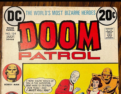 Doom Patrol #124 Comic: Silver Age Key Issue - Final 1960s Edition