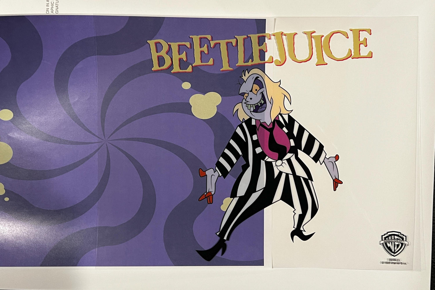 Rare 1997 Beetlejuice Animated Series Sericel | Warner Bros. Limited Edition Serigraph | 90s Nostalgia Animation Art