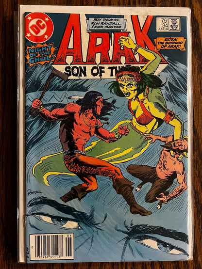 7-Comic Bronze Age DC "Sword & Sorcery" Lot - 4x ARAK Son of Thunder and 3x The Warlord - High Grade!