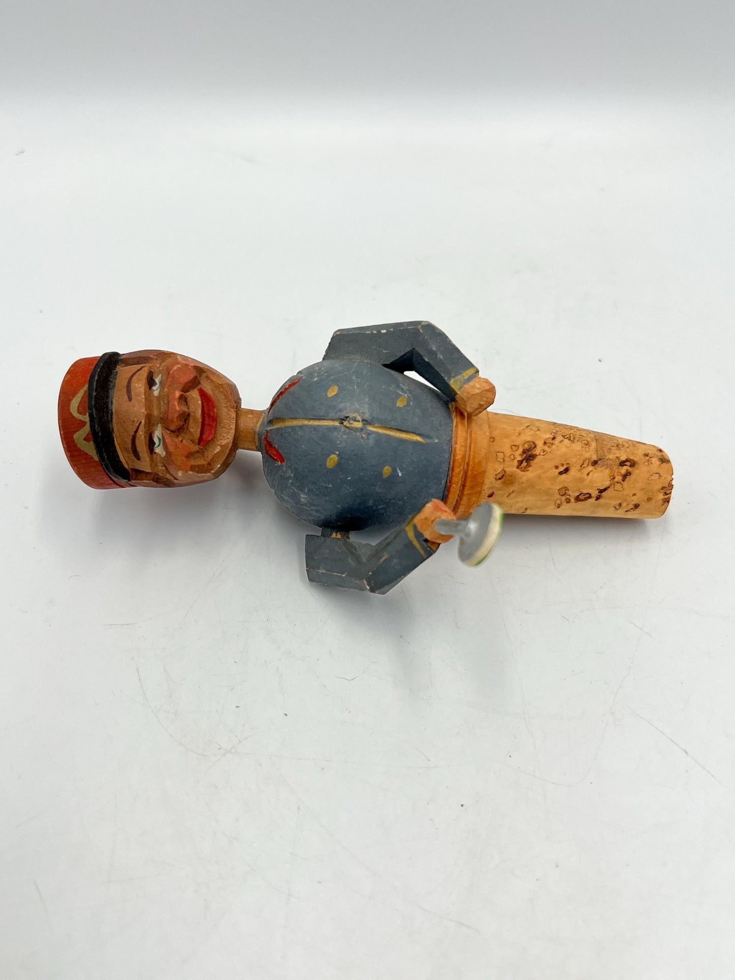 Wooden Wine Stopper: Italian Handcrafted Design (Vintage, 5")