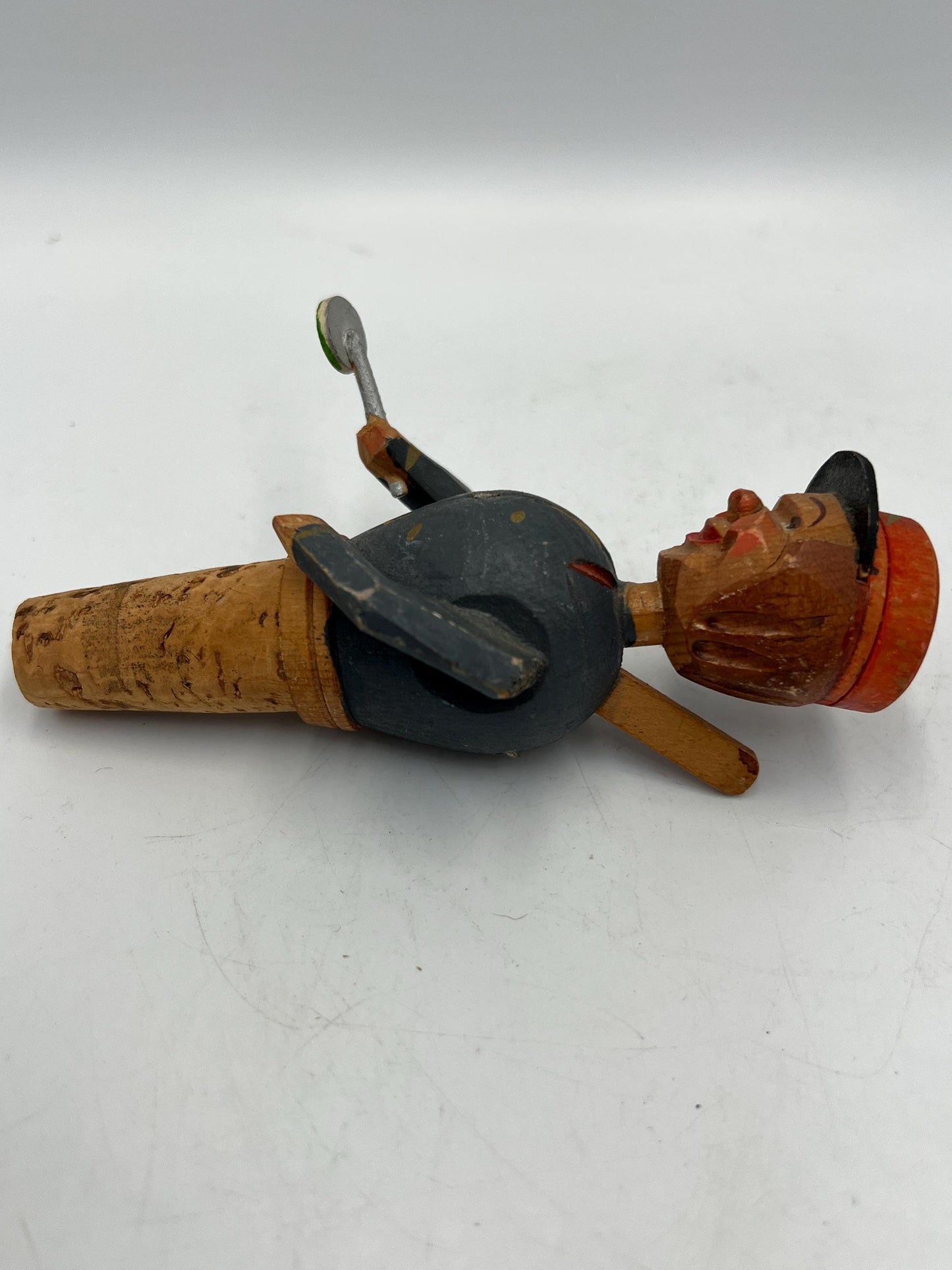Wooden Wine Stopper: Italian Handcrafted Design (Vintage, 5")