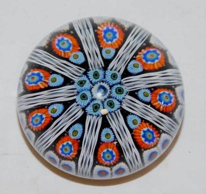 Vintage Glass Millefiori and Unique Large Swirl Paperweights: Handcrafted Collectible Art. Your choice