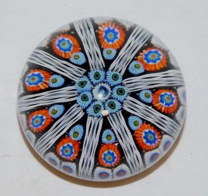 Vintage Glass Millefiori and Unique Large Swirl Paperweights: Handcrafted Collectible Art. Your choice