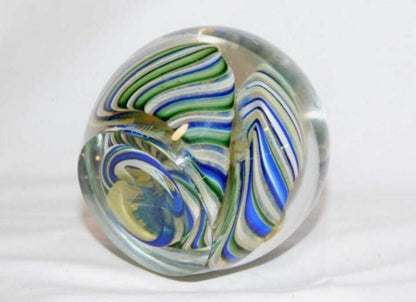 Vintage Glass Millefiori and Unique Large Swirl Paperweights: Handcrafted Collectible Art. Your choice