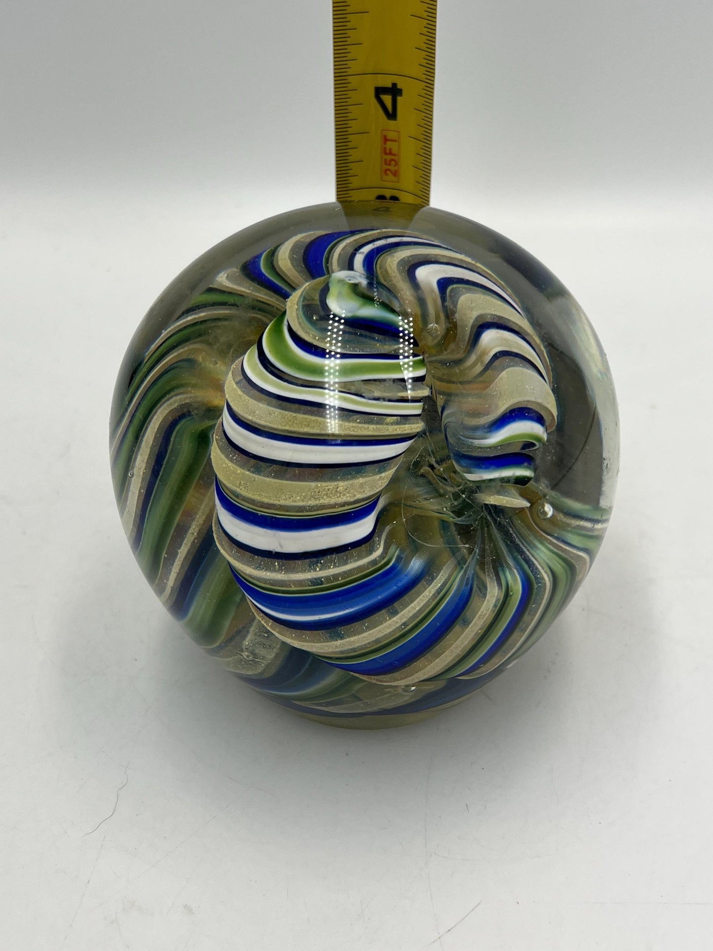 Vintage Glass Millefiori and Unique Large Swirl Paperweights: Handcrafted Collectible Art. Your choice