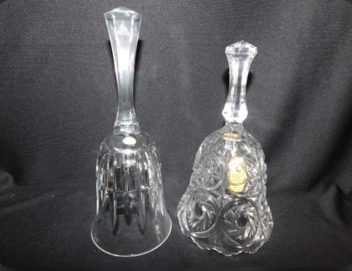 Glass Bells Your Choice! Goebel Annual 1978. Goebel Happy Birthday. Sasaki Dinner Bell. German Lead Crystal.