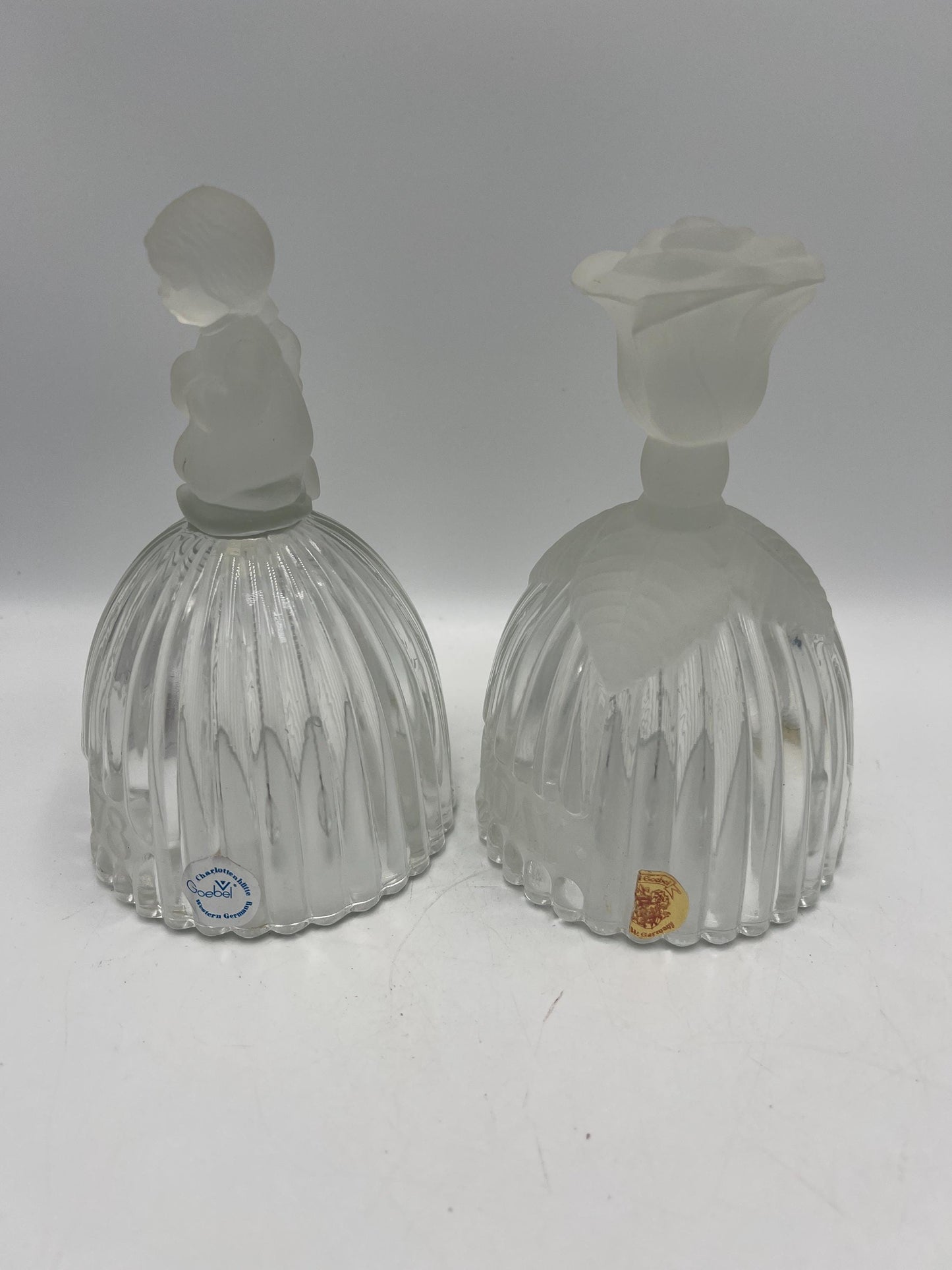 Glass Bells Your Choice! Goebel Annual 1978. Goebel Happy Birthday. Sasaki Dinner Bell. German Lead Crystal.