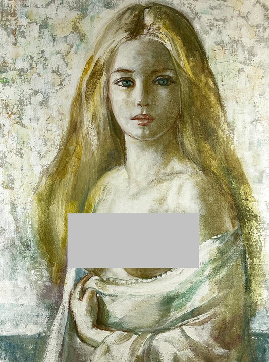 Original Painting Nathan Wasserberger, Untitled, Nude Woman