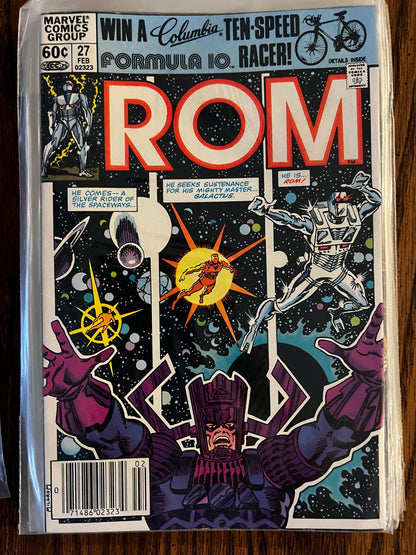 13-Comic "Ultimate" ROM THE SPACEKNIGHT Lot! - #1, #27 (Galactus), #31 (X-Men) - High Grade Keys!