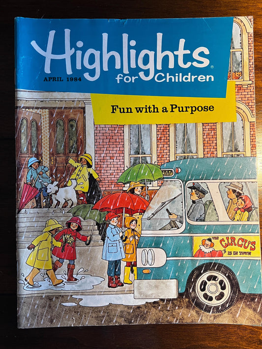 Vintage 1984 Highlights for Children Magazine Lot | 7 Issues | January February March April May Sept November