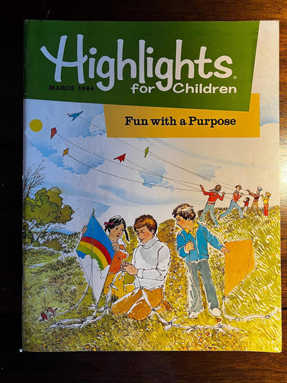 Vintage 1984 Highlights for Children Magazine Lot | 7 Issues | January February March April May Sept November