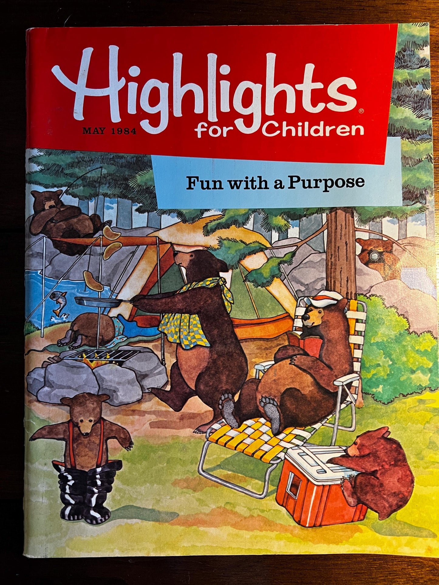 Vintage 1984 Highlights for Children Magazine Lot | 7 Issues | January February March April May Sept November