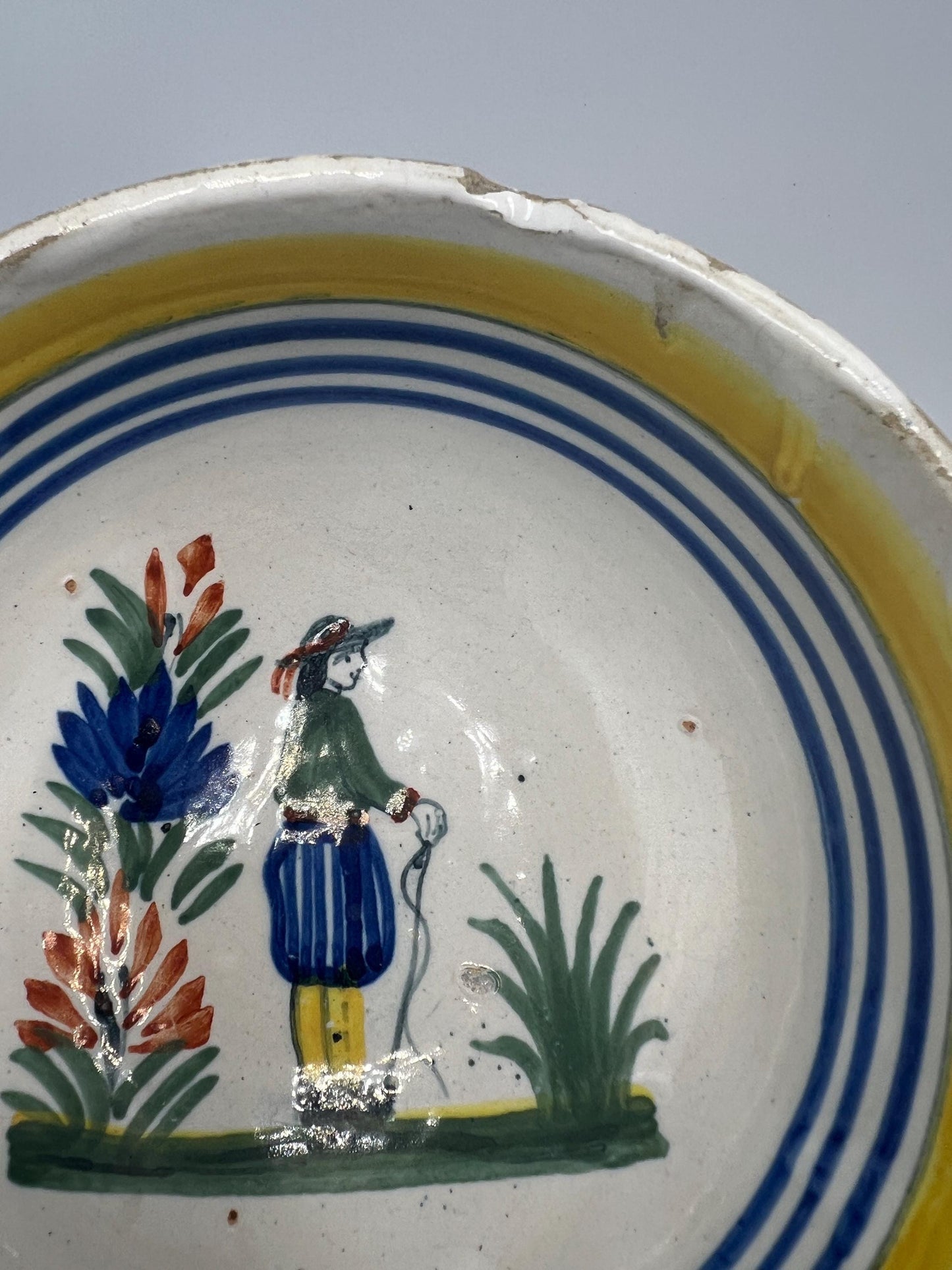 Quimper Faience Set 27 pcs plus Misc items - Bowls - Containers - Plates - Creamer - Sugar
