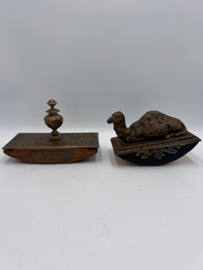 Ink Blotters, Shriners Camel and Personalized 1888 Rocker Blotter