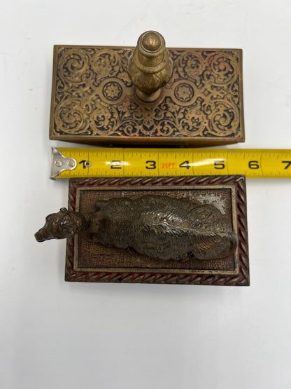 Ink Blotters, Shriners Camel and Personalized 1888 Rocker Blotter